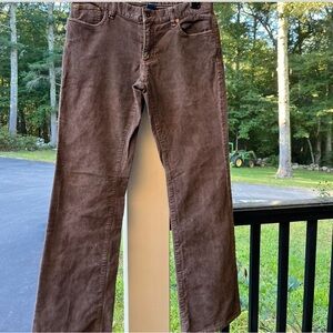 Women’s Brown Corduroy Polo Pants